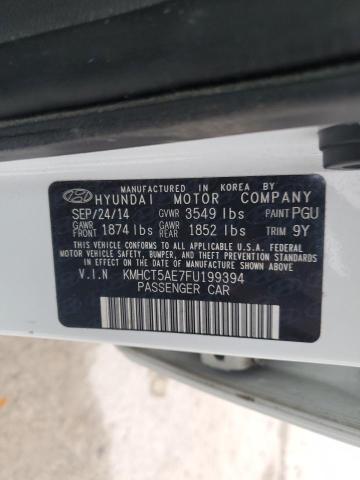 2015 HYUNDAI ACCENT GS KMHCT5AE7FU199394