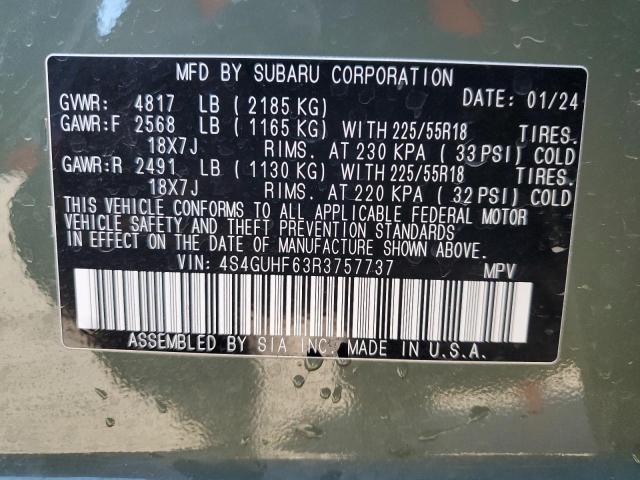 2024 SUBARU CROSSTREK - 4S4GUHF63R3757737