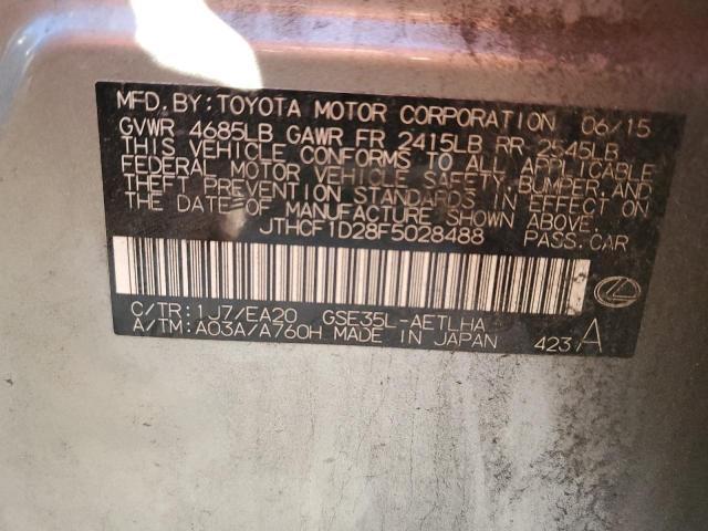 2015 LEXUS ES 250 JTHCF1D28F5028488