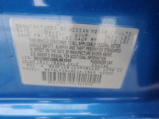 2021 NISSAN VERSA SV - 3N1CN8EV5ML861042