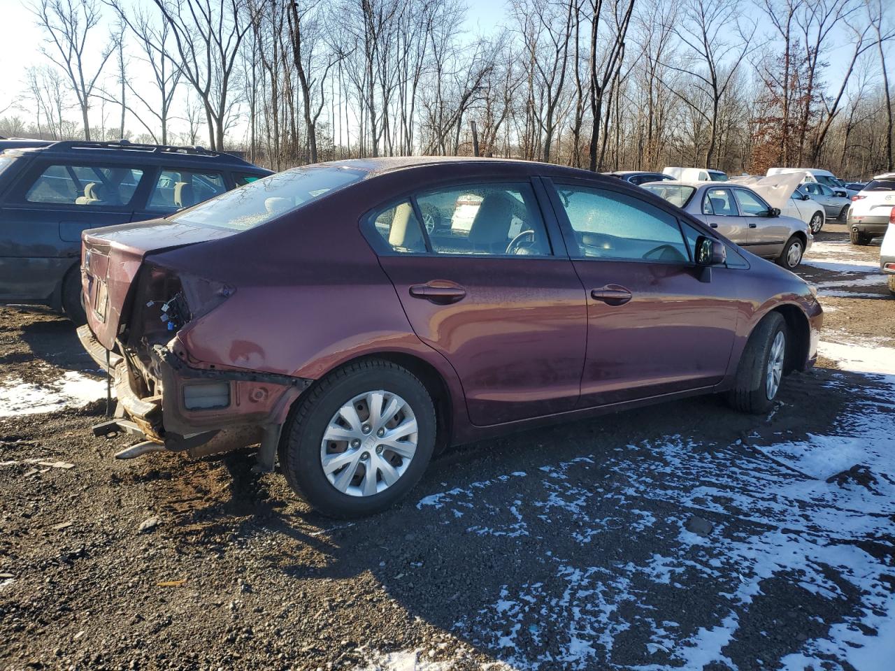 Lot #3033234804 2012 HONDA CIVIC LX