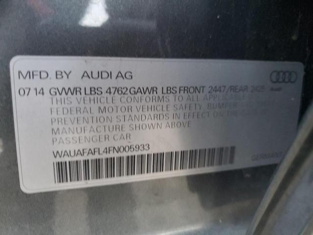 VIN WAUAFAFL4FN005933 2015 AUDI A4 no.13