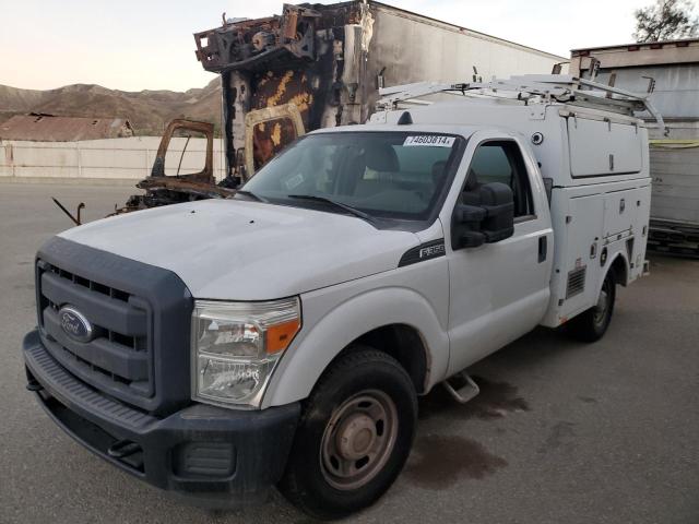 FORD F350 SUPER 2013 white  compressed natural gas 1FDRF3A65DEB92563 photo #1