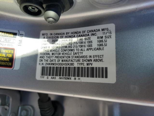 2016 HONDA CR-V LX - 2HKRM3H30GH504380