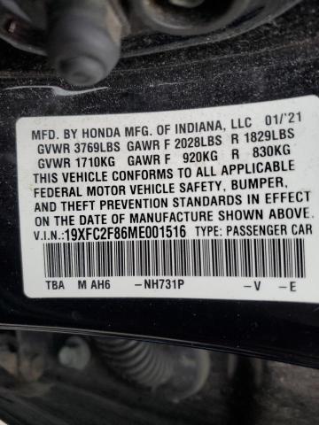 2021 HONDA CIVIC SPOR - 19XFC2F86ME001516