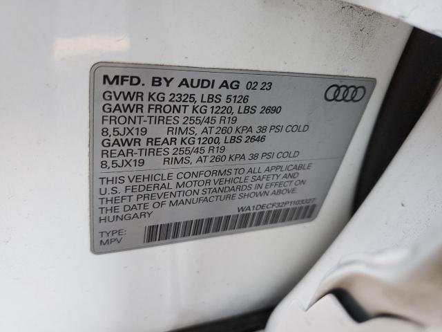 VIN WA1DECF32P1103327 2023 AUDI Q3 no.13