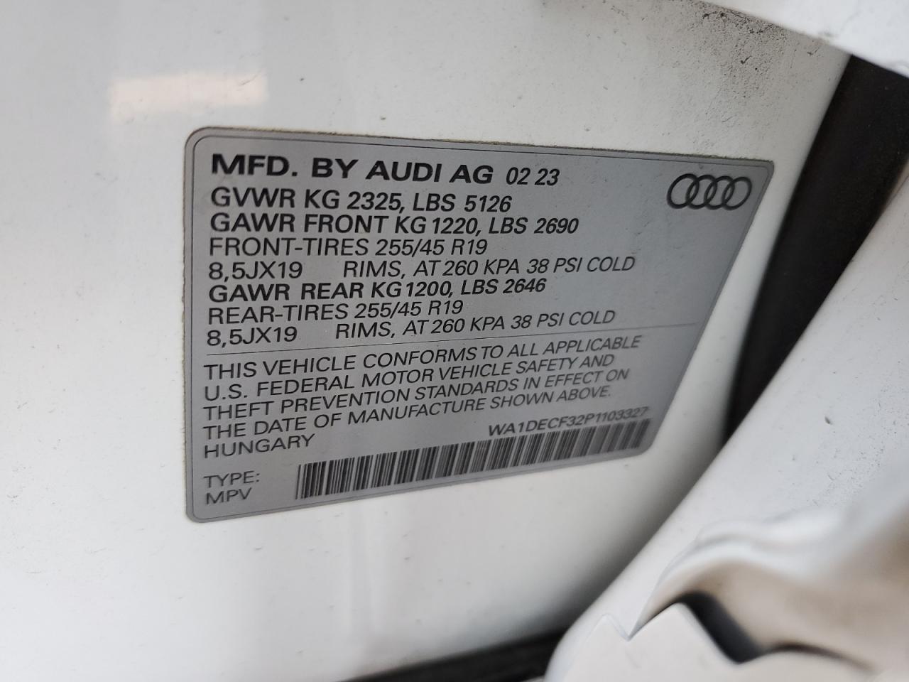 Lot #3020422185 2023 AUDI Q3 PREMIUM