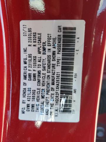 2017 HONDA ACCORD SPO - 1HGCR2F1XHA263621