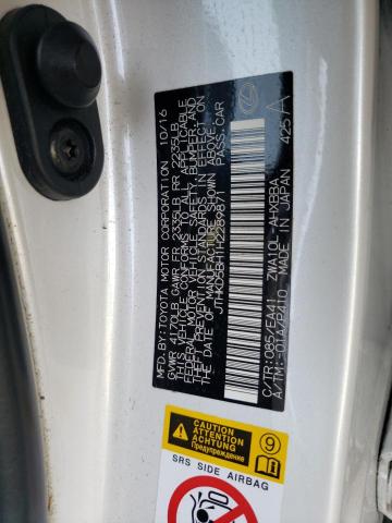 2017 LEXUS CT 200 JTHKD5BH1H2289871