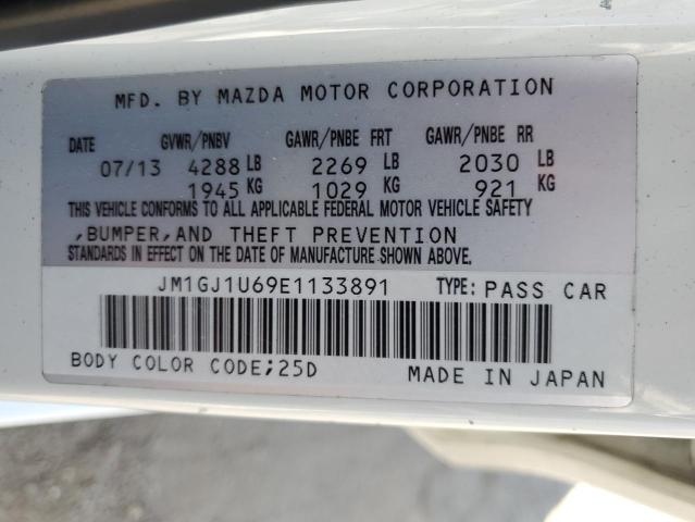 VIN JM1GJ1U69E1133891 2014 MAZDA 6 no.12