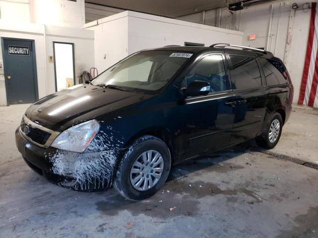 KIA SEDONA LX 2012 black  gas KNDMG4C7XC6458269 photo #1