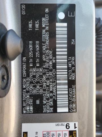 2020 LEXUS NX 300 JTJGARBZXL2177429