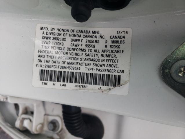 2017 HONDA CIVIC EX - 2HGFC1F36HH639534