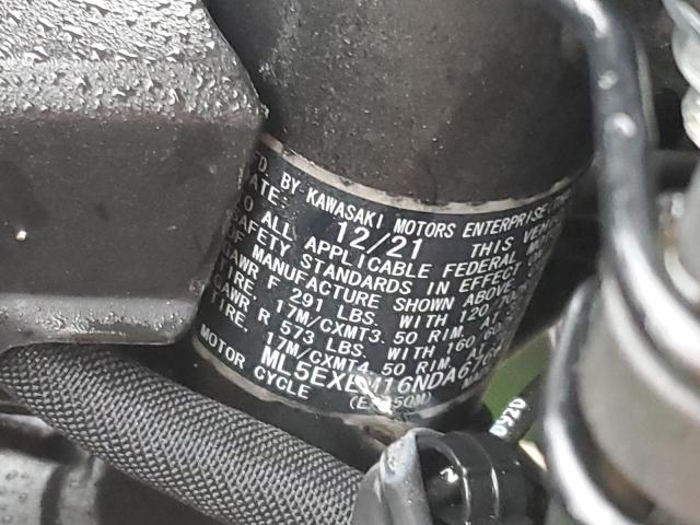 2022 KAWASAKI EX650 M - ML5EXEM16NDA67667