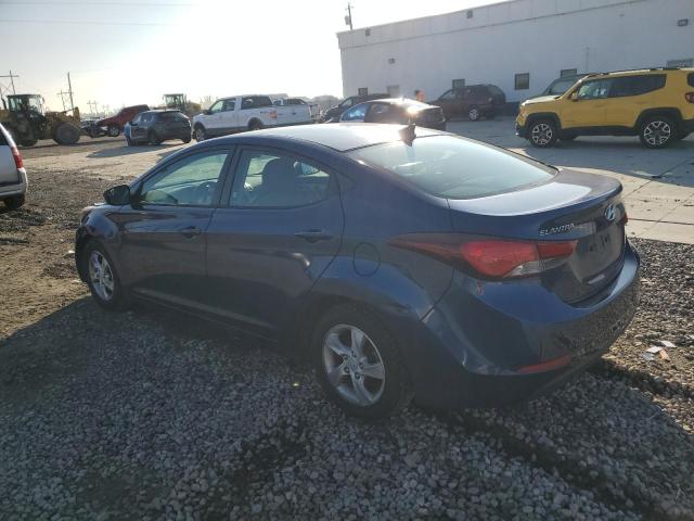 HYUNDAI ELANTRA SE 2015 blue  gas 5NPDH4AE0FH621956 photo #3