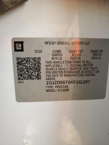 2019 CHEVROLET MALIBU LT - 1G1ZD5ST6KF161297