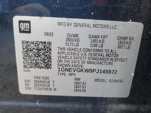 2023 CHEVROLET TRAVERSE L - 1GNEVGKW9PJ145972