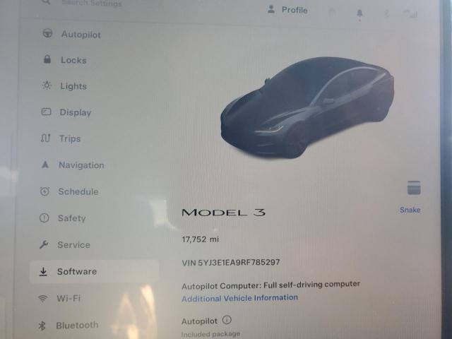 2024 TESLA MODEL 3 - 5YJ3E1EA9RF785297