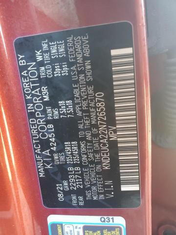 2022 KIA SELTOS NIG KNDEUCA22N7265870