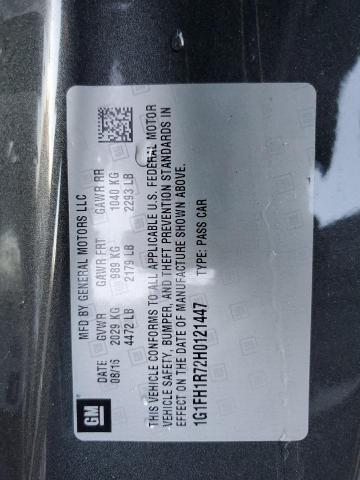 2017 CHEVROLET CAMARO SS - 1G1FH1R72H0121447
