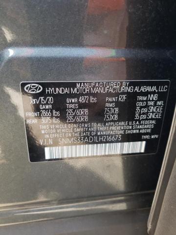 2020 HYUNDAI SANTA FE S - 5NMS33AD1LH216673
