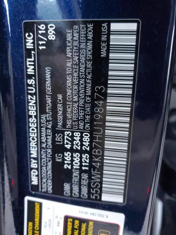 2017 MERCEDES-BENZ C 300 4MAT - 55SWF4KB7HU198473