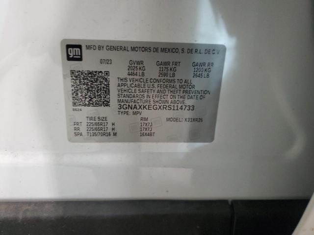 2024 CHEVROLET EQUINOX LT - 3GNAXKEGXRS114733