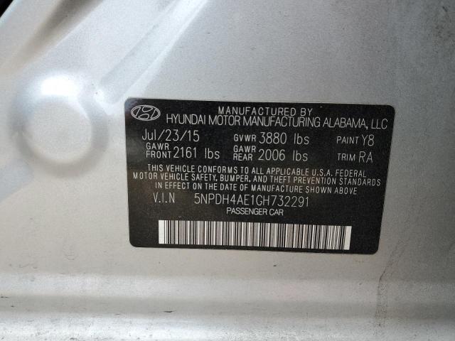 2016 HYUNDAI ELANTRA SE - 5NPDH4AE1GH732291