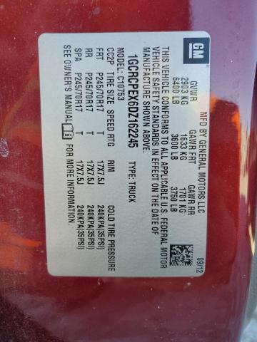 VIN 1GCRCPEX6DZ162245 2013 CHEVROLET ALL MODELS no.12