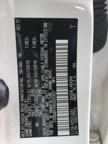 2017 TOYOTA HIGHLANDER - 5TDDGRFH3HS025627