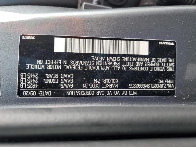 2021 VOLVO S60 T5 INS 7JR102FL9MG092256
