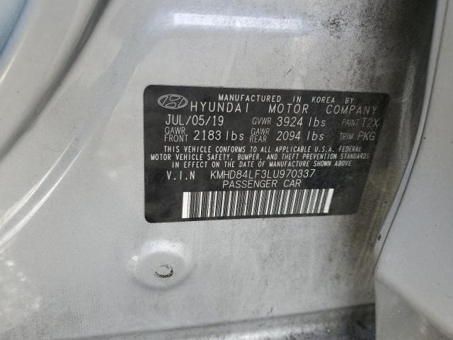 VIN KMHD84LF3LU970337 2020 HYUNDAI ELANTRA no.12