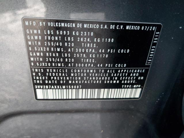 2020 VOLKSWAGEN TIGUAN SE - 3VV2B7AXXLM159697
