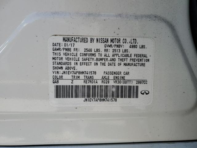 2017 INFINITI Q50 PREMIU - JN1EV7AP8HM741578