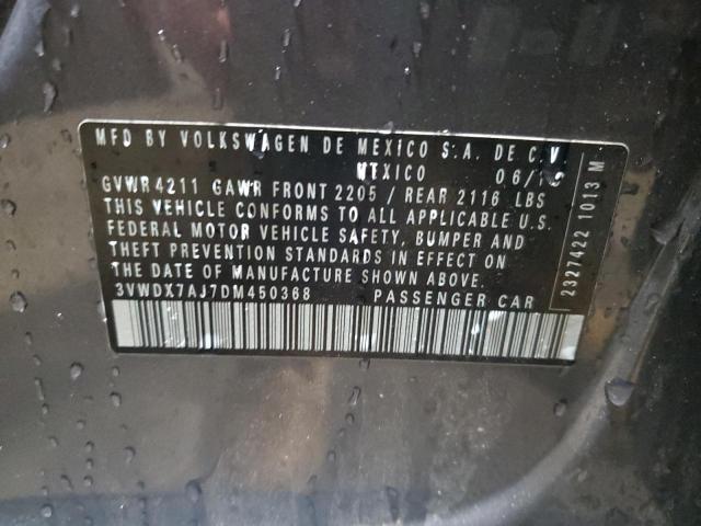 VIN 3VWDX7AJ7DM450368 2013 VOLKSWAGEN JETTA no.12