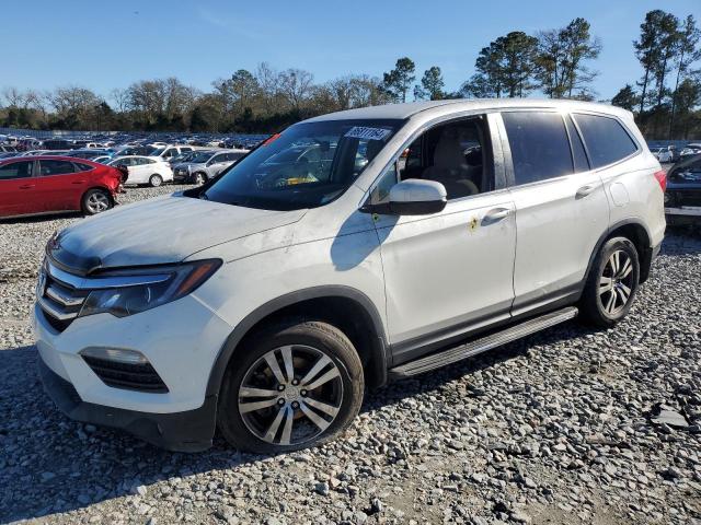 HONDA PILOT EX 2017 white  gas 5FNYF5H34HB001842 photo #1