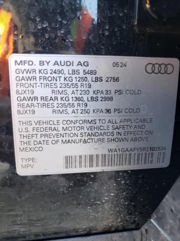 2024 AUDI Q5 PREMIUM - WA1GAAFY5R2102534