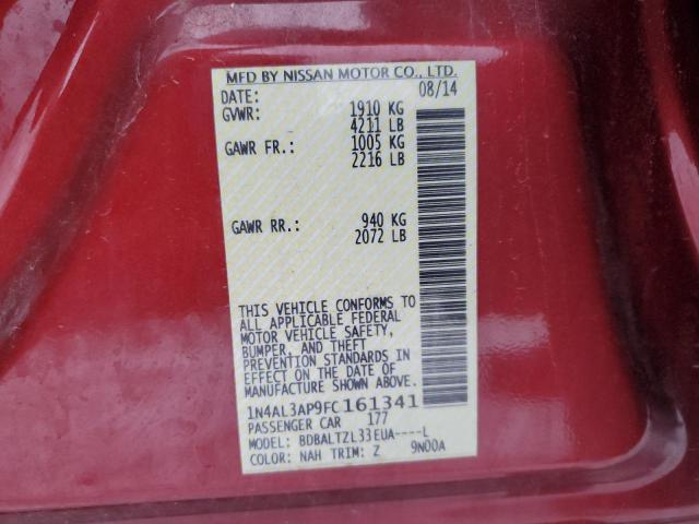 2015 NISSAN ALTIMA 2.5 - 1N4AL3AP9FC161341
