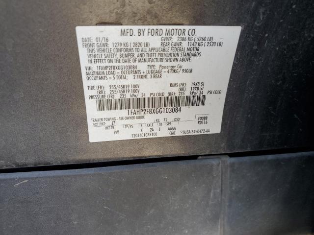 2016 FORD TAURUS LIM - 1FAHP2F8XGG103084