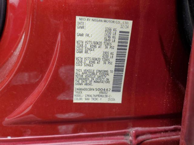 2015 NISSAN TITAN S - 1N6BA0EC8FN500442