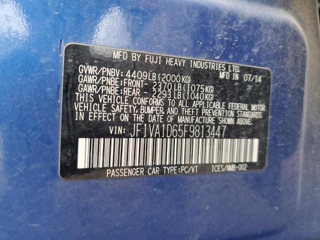 2015 SUBARU WRX PREMIU - JF1VA1D65F9813447