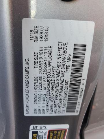2019 ACURA RDX ADVANC 5J8TC2H75KL025187
