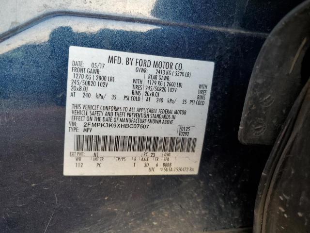 2017 FORD EDGE TITAN - 2FMPK3K9XHBC07507