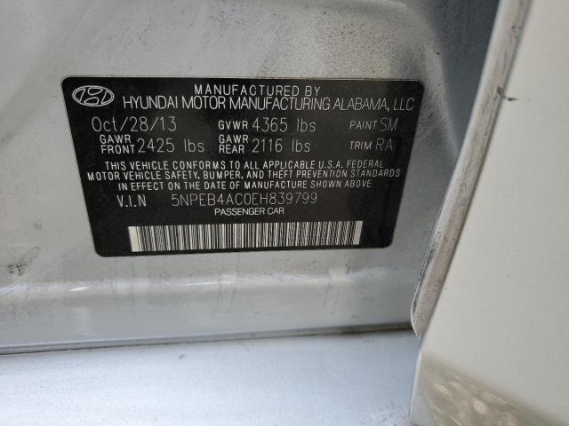 VIN 5NPEB4AC0EH839799 2014 HYUNDAI SONATA no.12