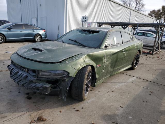 DODGE CHARGER SC 2021 green  gas 2C3CDXGJ7MH522879 photo #1