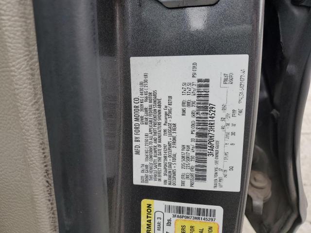 2017 FORD FUSION SE - 3FA6P0H73HR145297