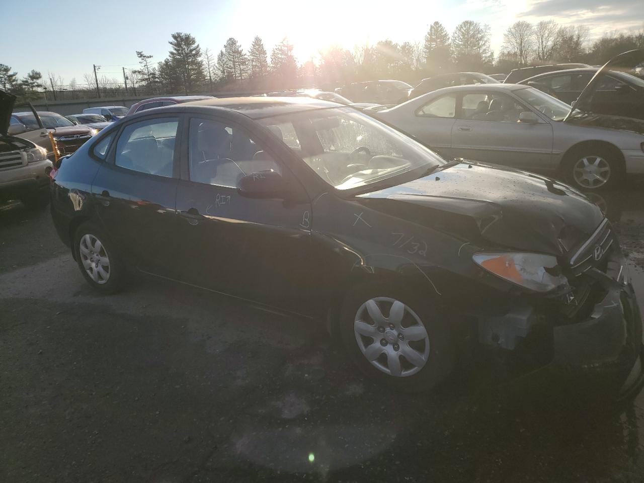 Lot #3045789657 2008 HYUNDAI ELANTRA GL