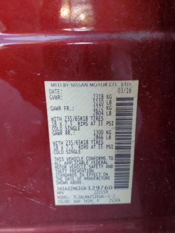 2016 NISSAN MURANO - 5N1AZ2MG1GN129760