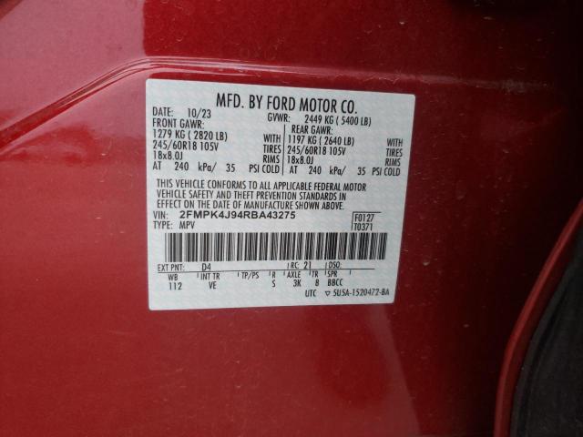 2024 FORD EDGE SEL - 2FMPK4J94RBA43275