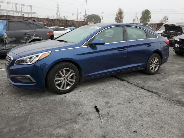 HYUNDAI SONATA SE 2015 blue  gas 5NPE24AF4FH160789 photo #1